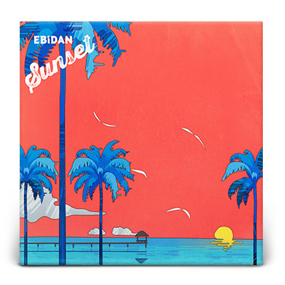 「EBiDAN / Sunset」ジャケットデザイン